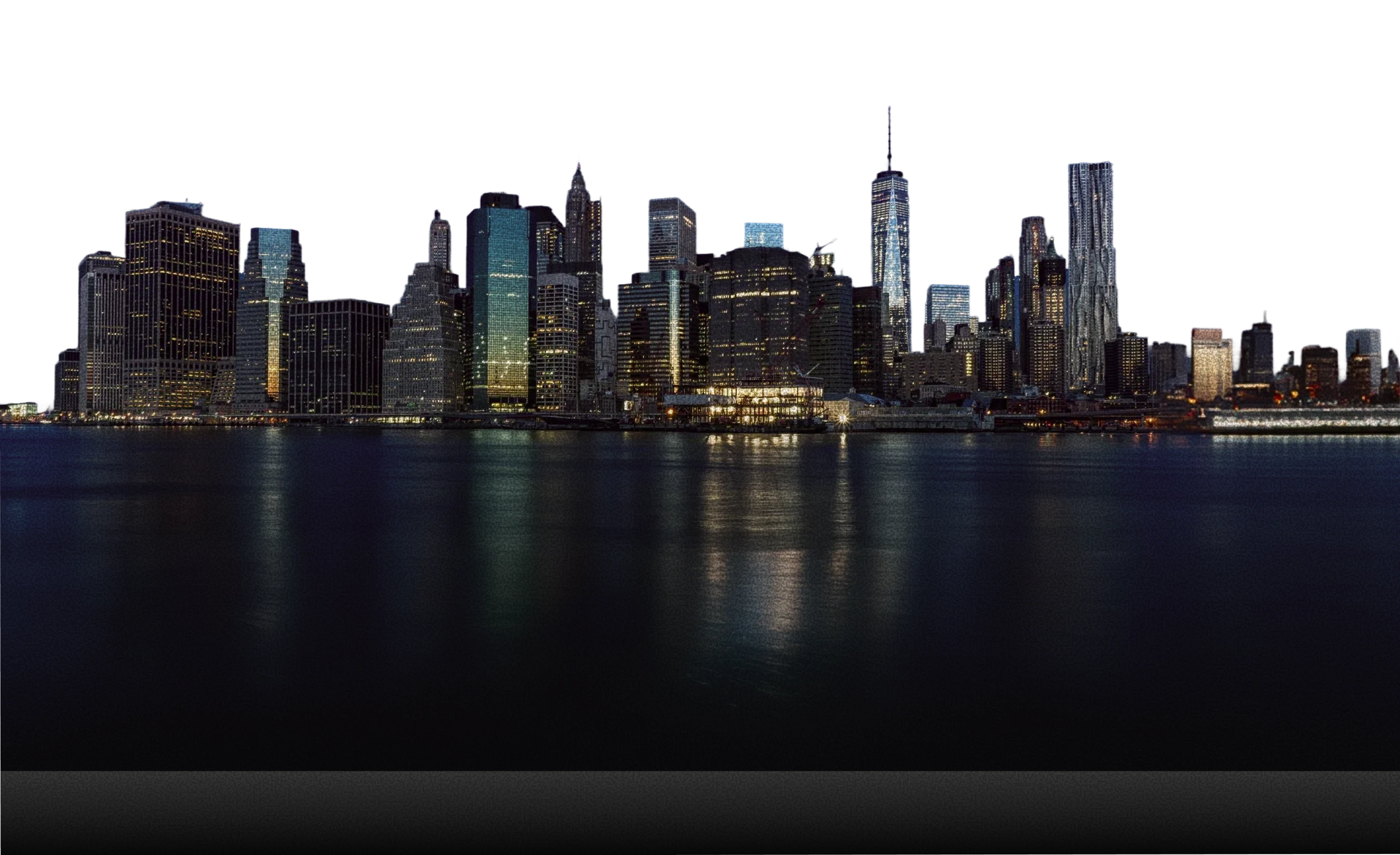 City skyline foreground